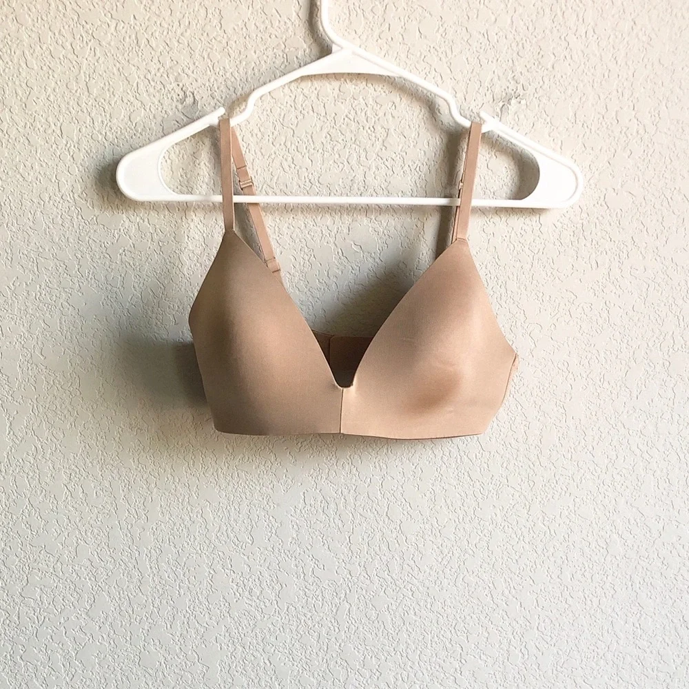 Skims Wireless Form Demi T Shirt Bra Nude Tan 34C - Picture 3 of 12